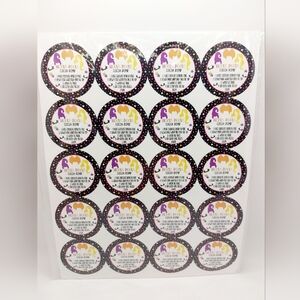 ⭐️5/$25 Page of 24 Hocus Pocus‎ Cocoa Bomb labels